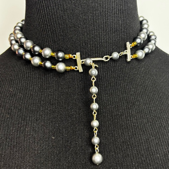 Vintage Elegant Multi-Color Beaded Necklace ✨ - Picture 3 of 4